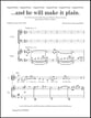 And He Will Make It Plain SSATB choral sheet music cover